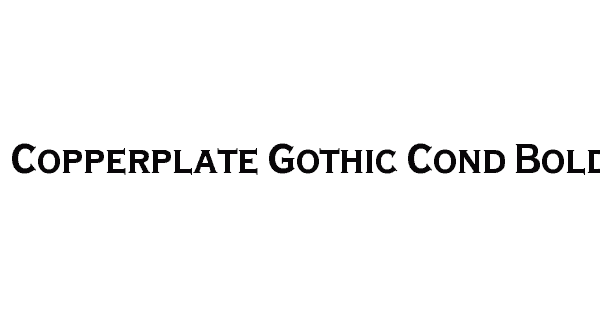 copperplate gothic bold